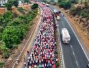 SEE: Thousands of farmers march towards Mumbai