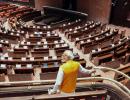 Modi makes surprise visit to new parliament building