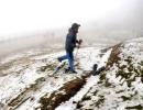 Rare Summer Snowfall in Kashmir