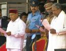 Siddaramaiah sworn in as K'taka CM, DKS his deputy