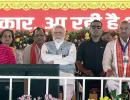 Modi, Vasundhara's Faces Say It All!