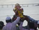 PIX: Ganapati visarjan begins in Mumbai