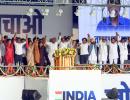 Oppn puts up united front at INDIA's Delhi rally