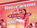 Vasundhara, Gehlot Campaign For Sons