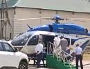 Mamata loses balance, falls while boarding helicopter