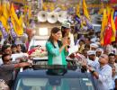 Kejriwal in jail, wife holds massive roadshow in Delhi