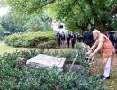 Modi pays homage at 'Good Maharaja Square, in Warsaw