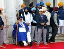 Sukhbir Badal performs 'sewadar' duty at Golden Temple