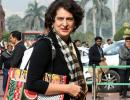 Priyanka Gandhi carries 'Palestine' bag to Parliament