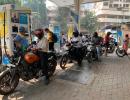 Truckers' stir turns violent; fuel rush across India