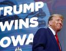 Trump wins Iowa caucuses, sets stage for Biden rematch