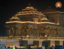 Ram temple decked up with 'rich' flowers, diyas