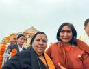 Uma Bharti, Rithambara Get Emotional