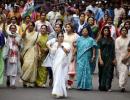 A day after PM, Mamata meets women from Sandeshkhali