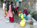 Karnataka water crisis: Tankers seen at CM residence