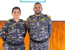 In a first, brother-sister command warships in Indian Navy