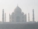 The Taj Covered By Smog