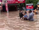 Scramble for food, milk in flood-hit Vijayawada