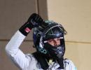 Rosberg ends Hamilton's pole run in Bahrain