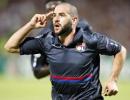 Lisandro hits hat-trick as Lyon qualify