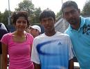 Spotted: Mahesh Bhupathi and Sitaram Sudarwa at the US Open