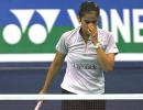 Asian Badminton: Saina crashes out