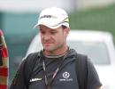 Barrichello's crashes out in his 300th race