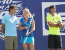 Clijsters takes a stroll down memory lane