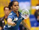 Saina storms into quarters, Kashyap crashes out