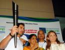 Marathon Flame arrives in Mumbai from Greece