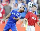 Chhetri has low-key outing against Man United