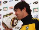 Kaka kisses controversial Jabulani ball