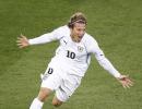 South Africa hopes in danger after Forlan double