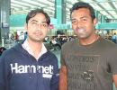 Spotted: Leander Paes at Bangalore airport