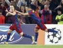 CL images: Barca crush Shakhtar, Man U down Chelsea