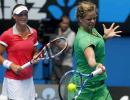 No longer "Aussie" Clijsters stays in the bubble