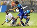 India hold UAE with injury-time goal