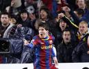 CL Images: Messi mauls Arsenal as Barca go through