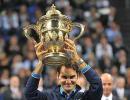 Federer wins title again in Basel