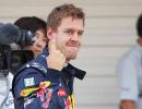 Sebastian Vettel make his point 15 times over