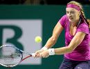 Kvitova sends weary Wozniacki packing