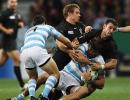 Rugby WC: England win brutal Argentina clash