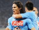 Serie A: Napoli down Milan as Cavani 'tricks'