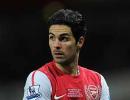 Arsenal's Arteta out for rest of season, says Wenger