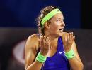 Azarenka survives scare to make Stuttgart semis