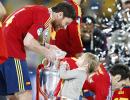 Euro photos: Kiddies party after dads' triumph