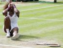 Serena overpowers Radwanska for fifth Wimbledon crown