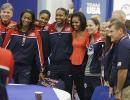 Michelle Obama tells US athletes to 'have fun' at Games