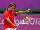 Federer survives first round scare