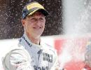 Schumacher savours Formula One podium at long last